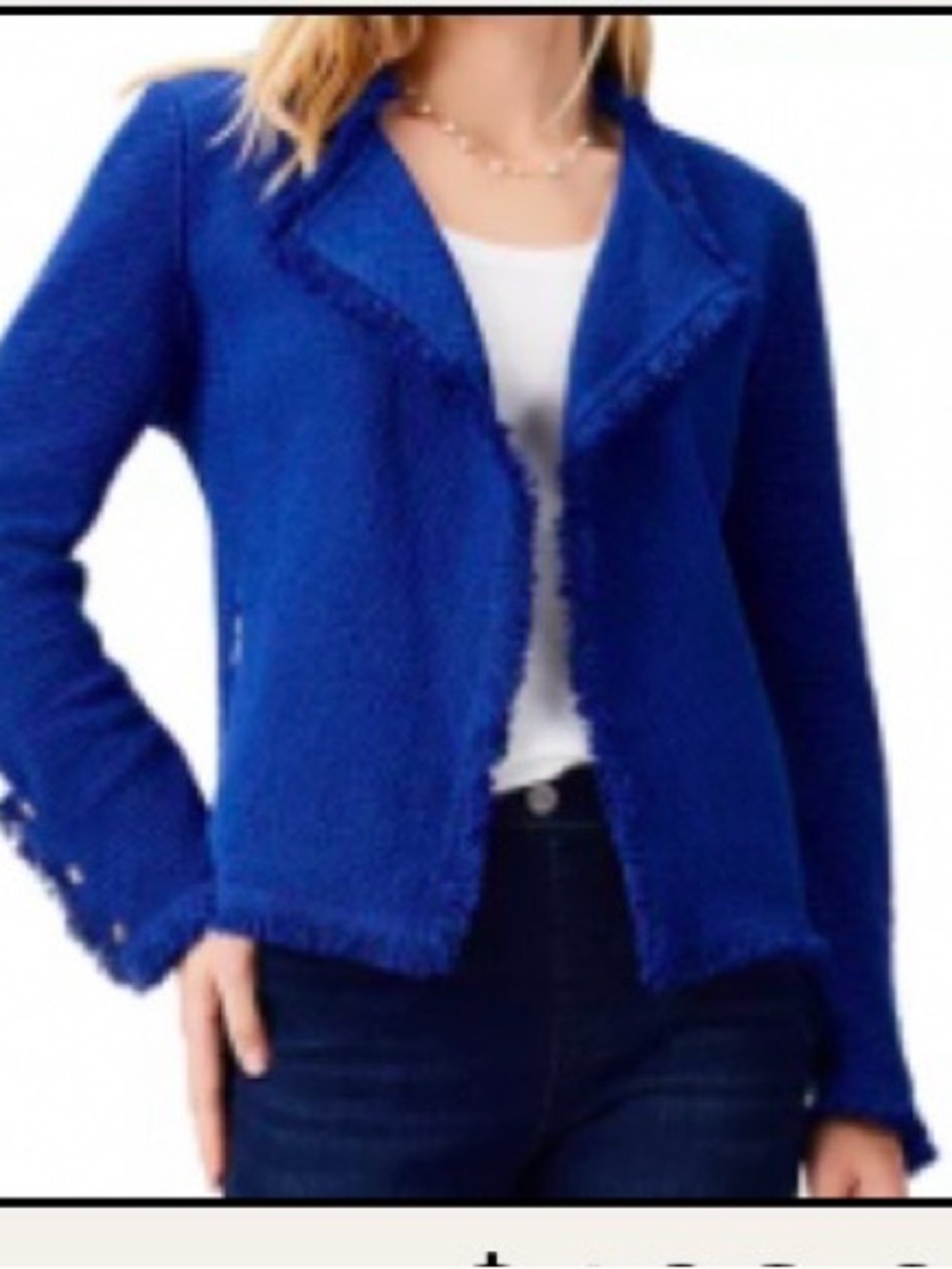 NIC+ZOE 💙 Periwinkle Blue  Open-Front Blazer